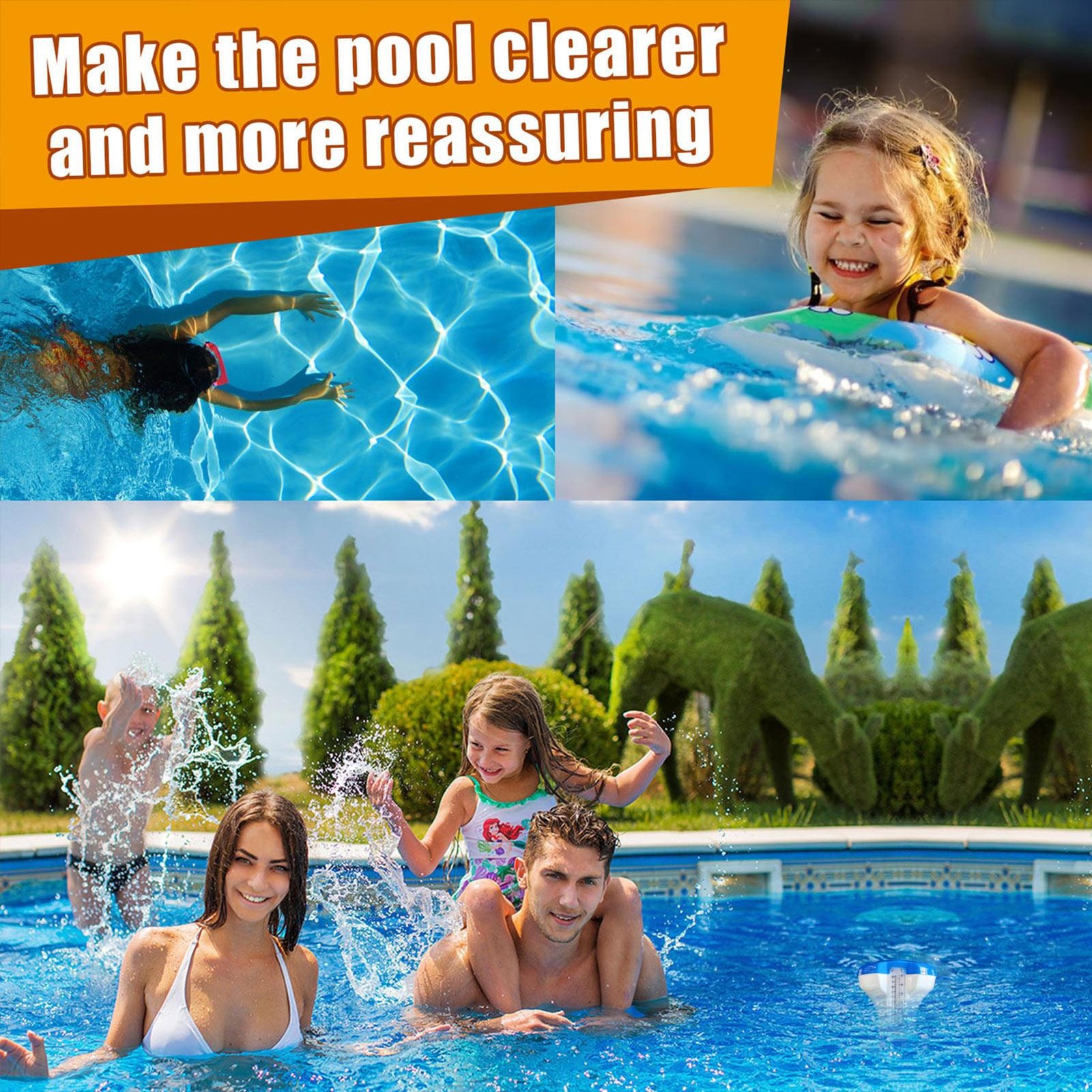 4.5" Floating Mini Chlorine Tablet Dispenser for Pool, Spa, Hot Tub, Fountain gallery