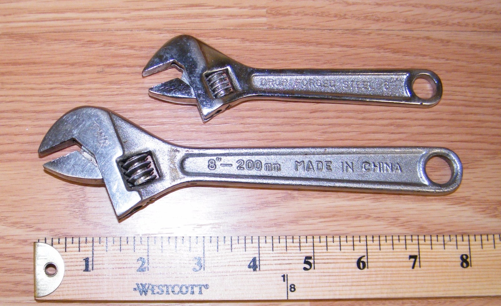 Unbranded/Generic Forged Steel 6" (inch) and 8" (inch) Adjustable Wrenches gallery