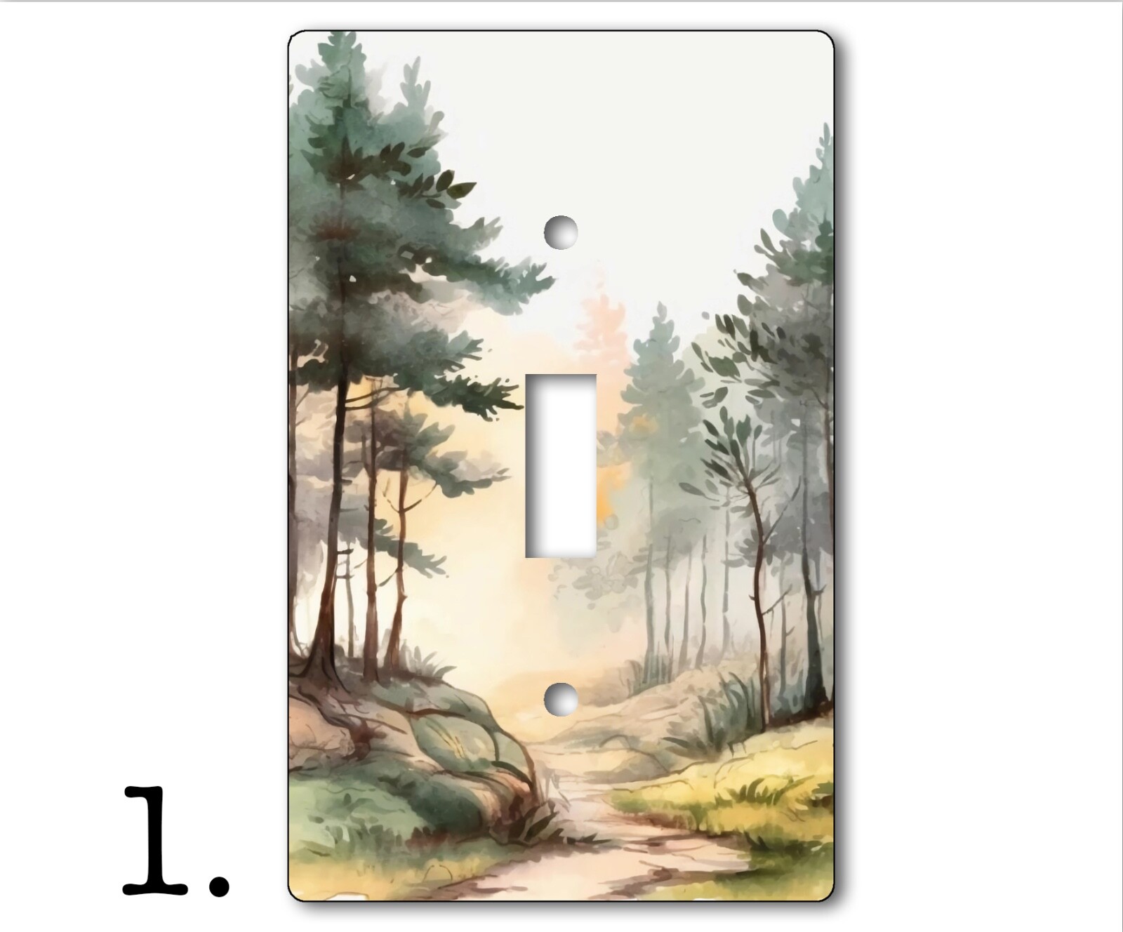 Decorative Acrylic & Hardboard Light Switch/Electrical Outlet Cover-Scenic gallery