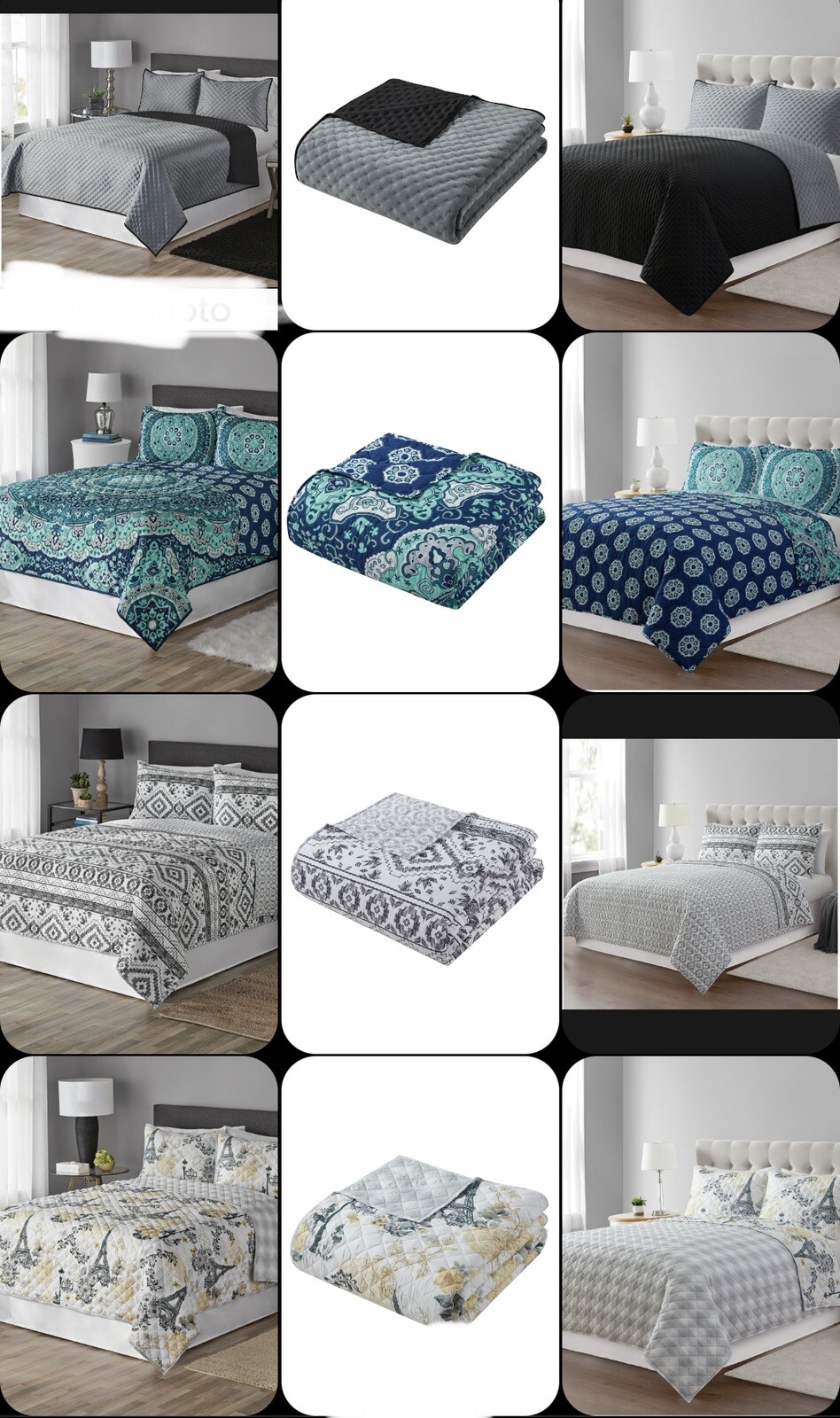 Mainstays Reversible Quilt, Full/Queen Size, New (4 patterns available) gallery