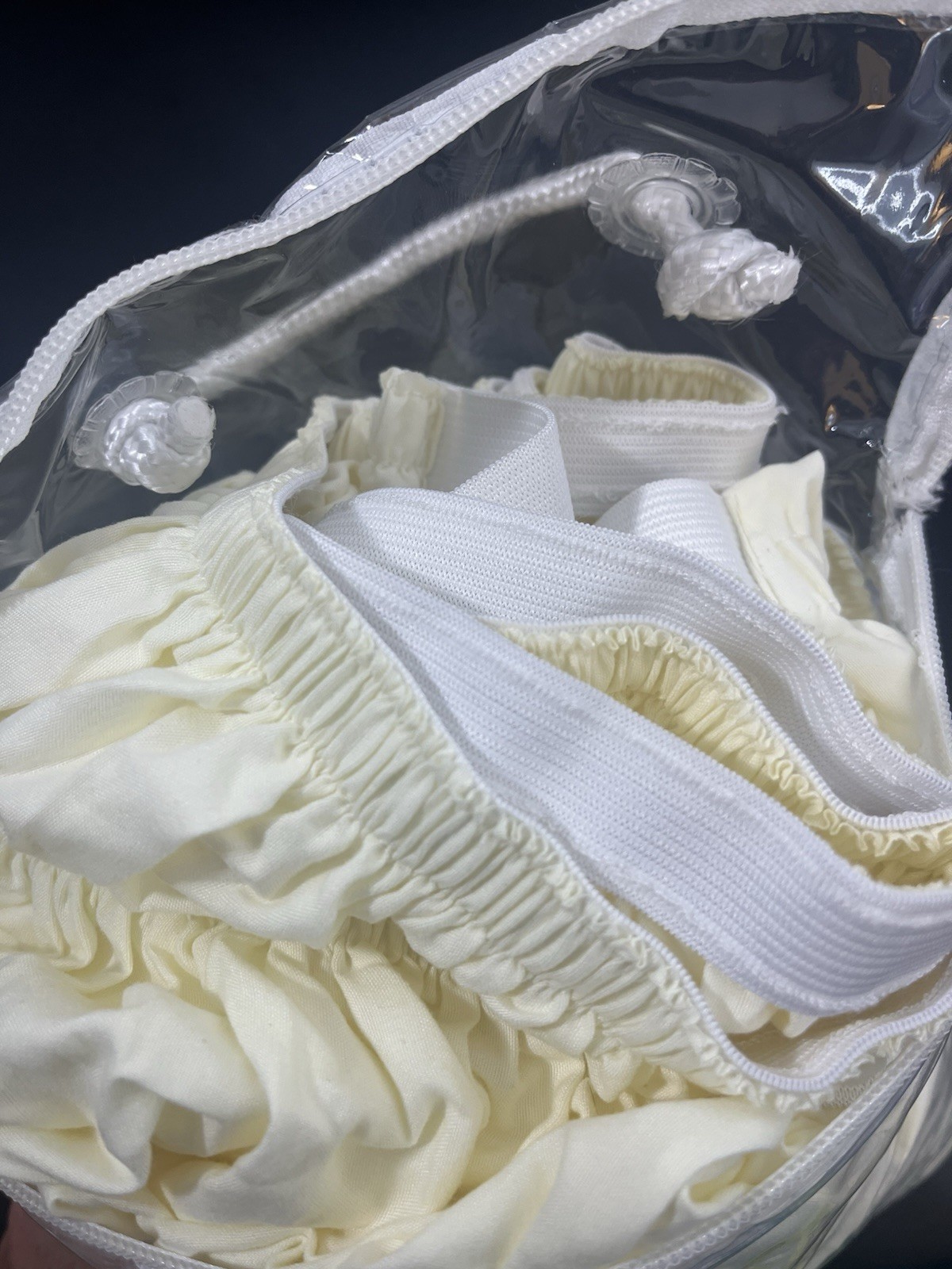 Lush Decor Ruched Ruffle elastic BedSkirt Bed Skirt - IVORY - NEW gallery