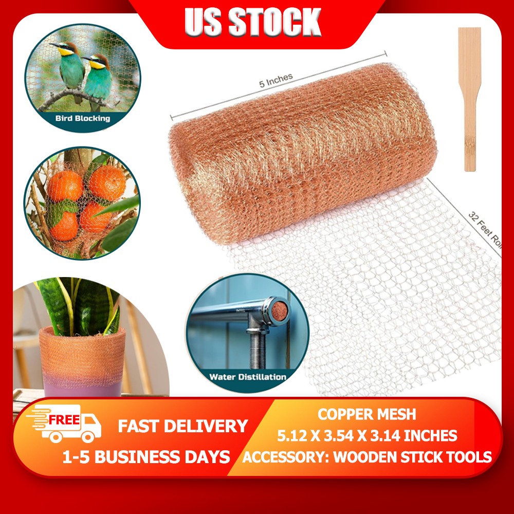 Copper Mesh Roll 32ft Length Airflow Vent Cover HVAC Filter Copper 145 can REUSE gallery