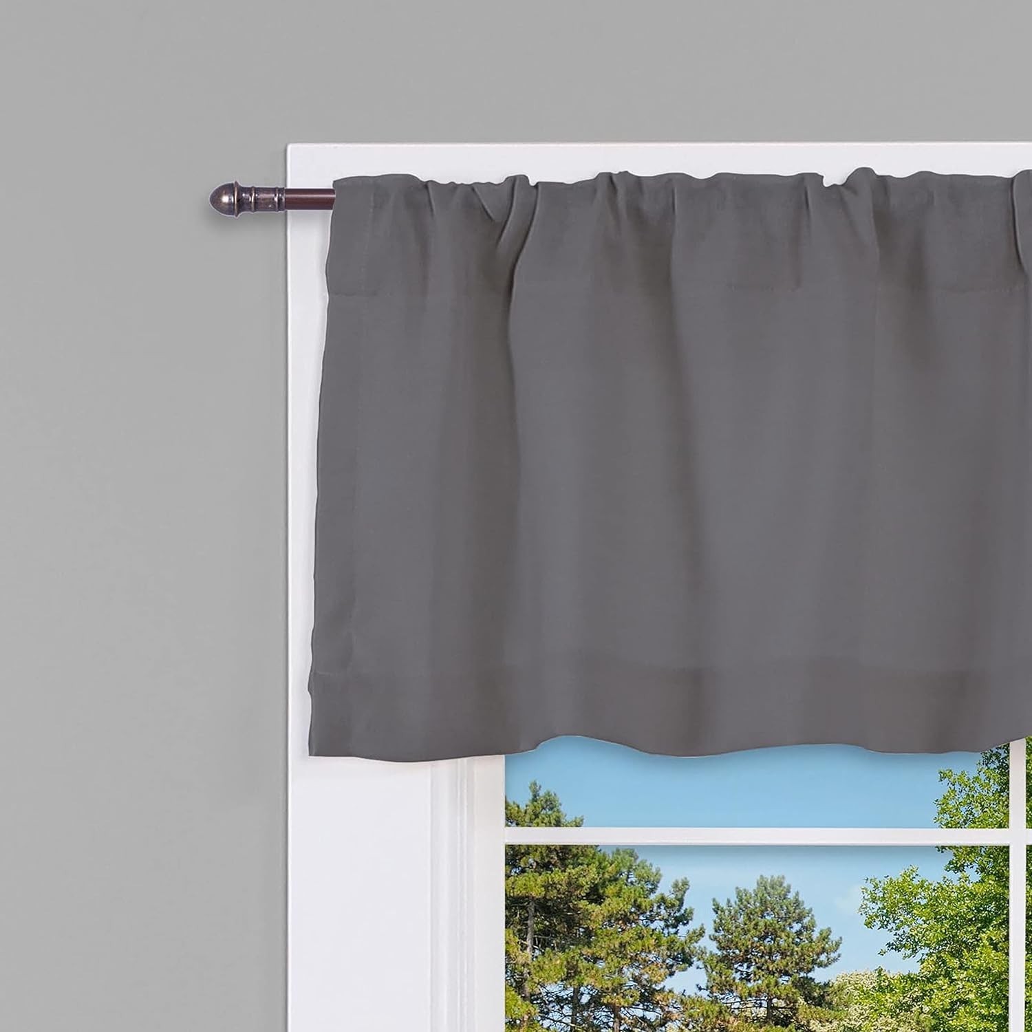 28-48 In. Adjustable Petite Café Curtain Rod, 2-Pack, 7/16 In. Diameter, Bronze gallery