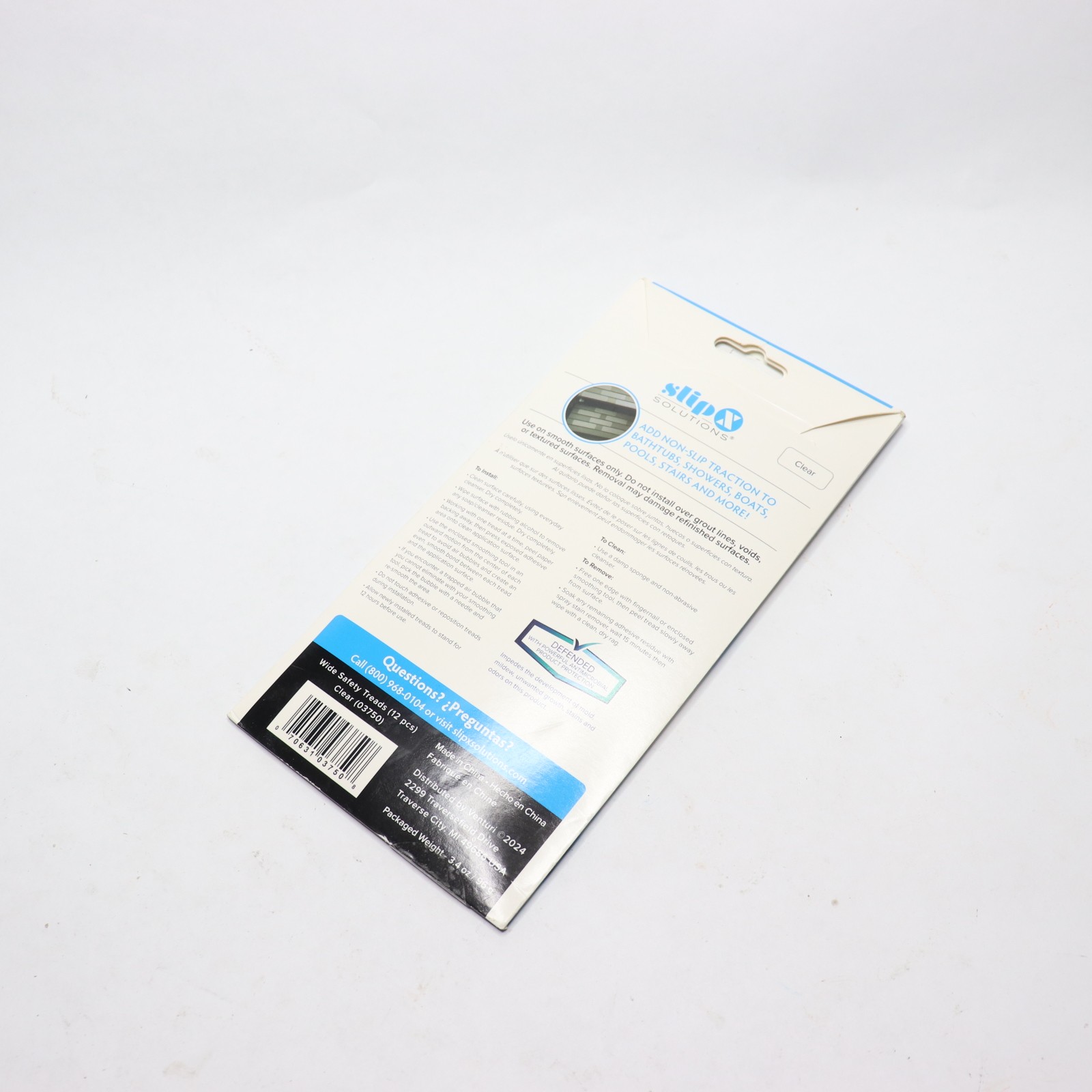 (12-Pk) SlipX Solutions Extra Wide Adhesive Treads 2" Long x 8" Wide 03750-1 gallery