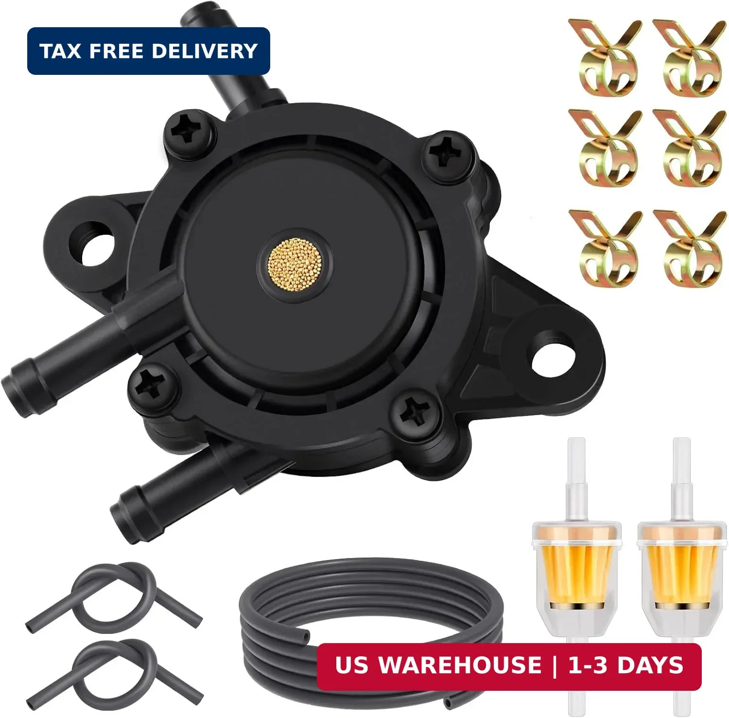 Fuel Pump with Filter and Oil Hose, Vacuum Fuel Pump for Kohler 17HP-25 HP Brigg gallery