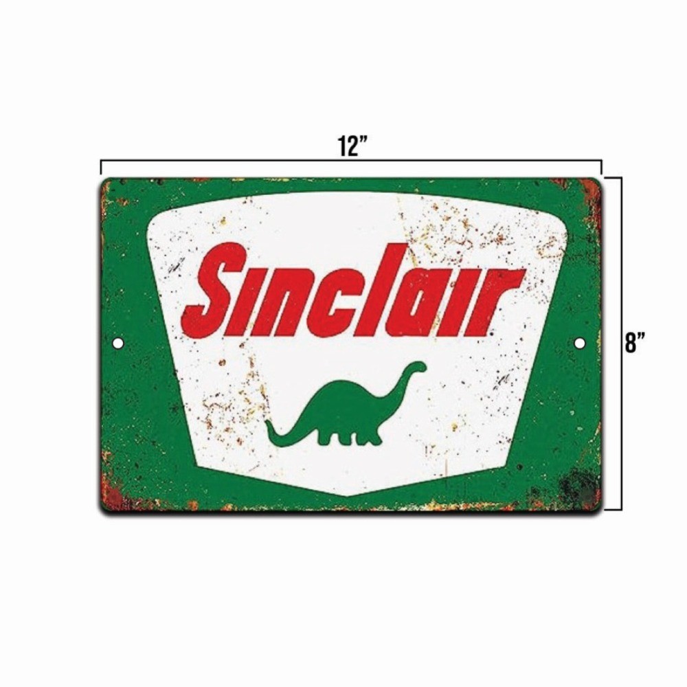 8X12IN TIN SIGN Sinclair Gas Rustic Gas Station Metal Sign Décor Garage AutoShop gallery
