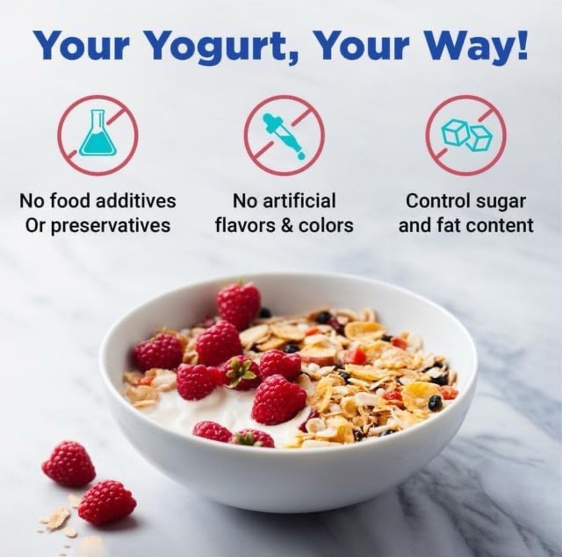 Ultimate Probiotic Yogurt Maker with Adjustable Temperature & Time (2 bowls) gallery