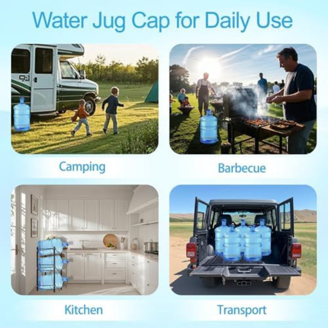 5 Pcs Reusable 5 Gallon Water Jug Caps Leak Proof Bottle Lids 55mm Water Bottles gallery