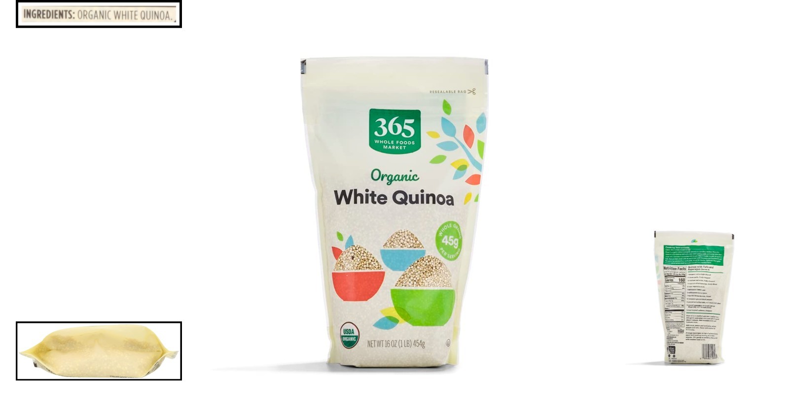 16oz Organic White Quinoa - Perfect for Grain Bowls & Healthy Dishes gallery