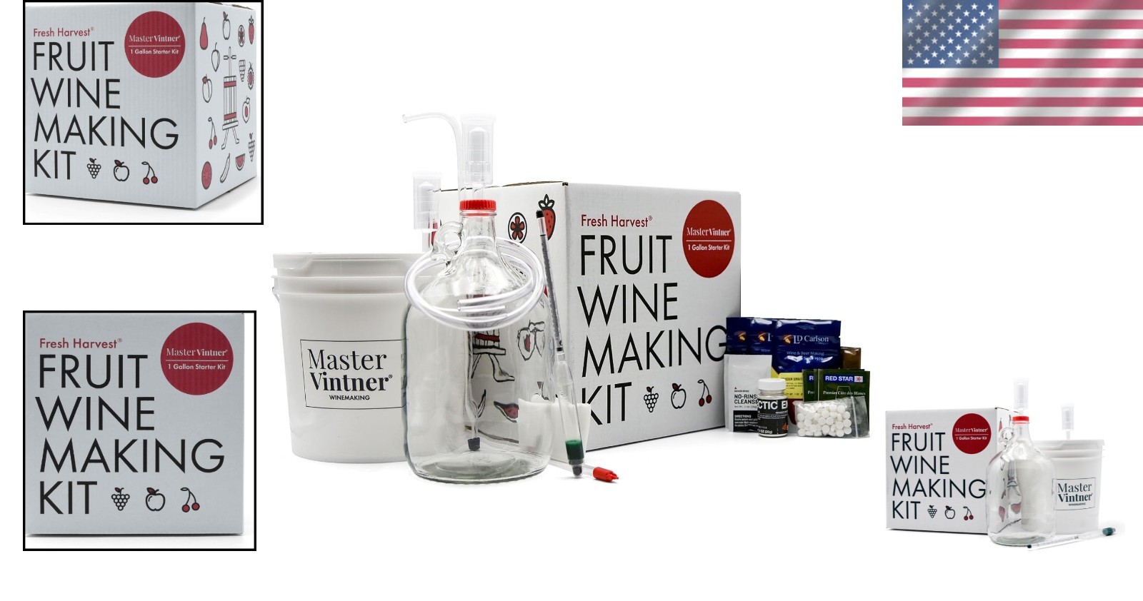 Quick and Engaging Wine Making Experience - One Gallon Fruit Kit for Beginners gallery