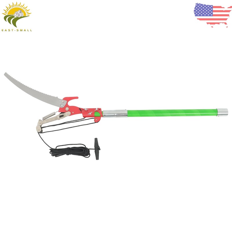 8-Section Telescoping Pole Saw Pruner 27ft Green Heavy-Duty Trimmer & Saw Head gallery