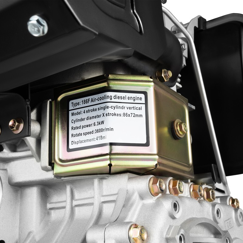 186F 10HP Engine 4Stroke Single Cylinder 406CC Forced Air Cooling Machine gallery
