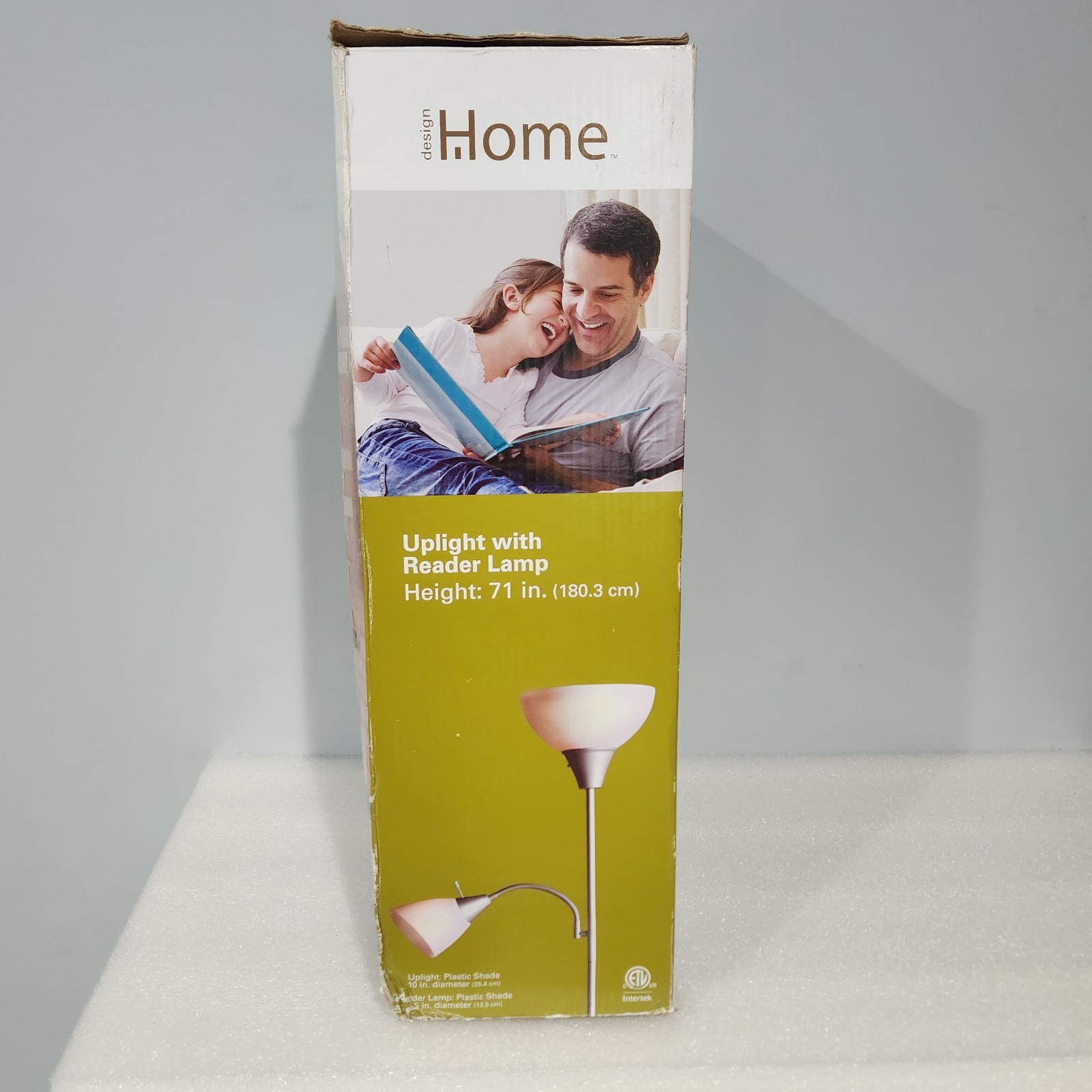 Design Home Uplight Floor Lamp with Reading Light, Standing Lamp, ... gallery