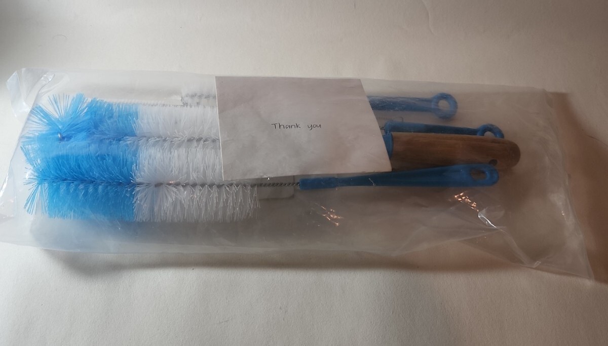 5pc Bottle Brush Cleaner Long Water Bottle & Straw Cleaning Brush Wire Scrub Set gallery