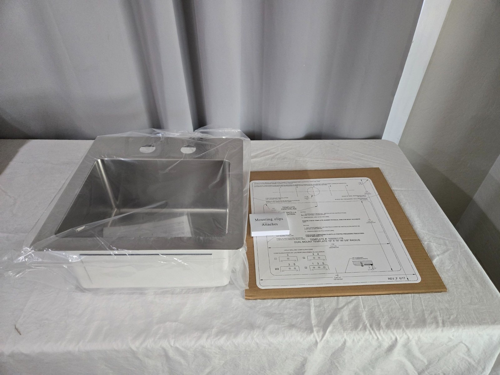 Elkay 15 in. Drop-In/Undermount Single Bowl 20-Gauge Stainless Steel Sink Only gallery