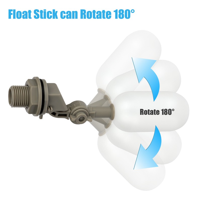 4Pcs Water Float 1/2" Automatic Shut Off Valve Quick Connctor Tank Overfill Stop gallery