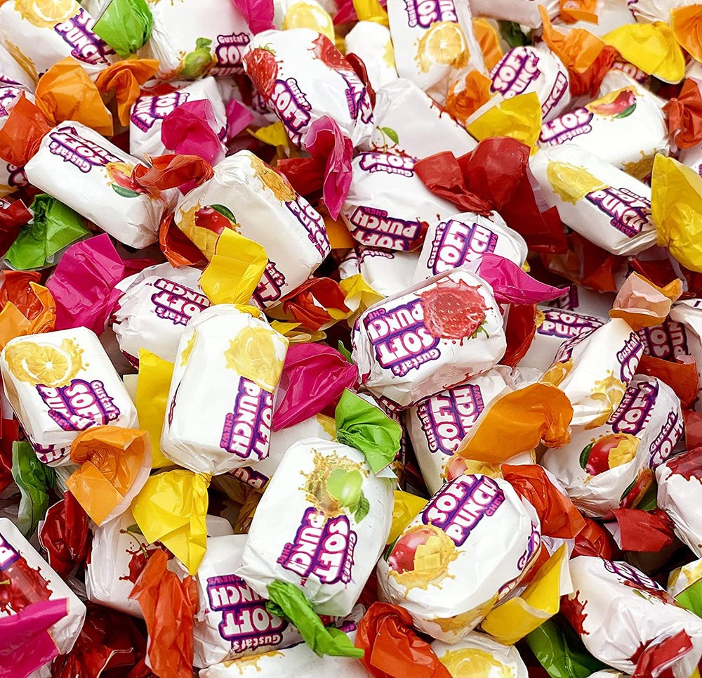 ASSORTED SOFT PUNCH CHEWS ~10LB - 160OZ BAG ~BEST PRICE gallery