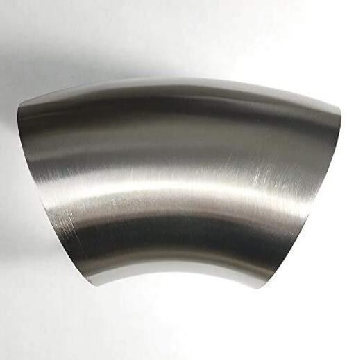 1.75" Stainless 45° Mandrel Bend Elbow - 1D Tight Radius - 16GA/.065" 1.75 Inch gallery
