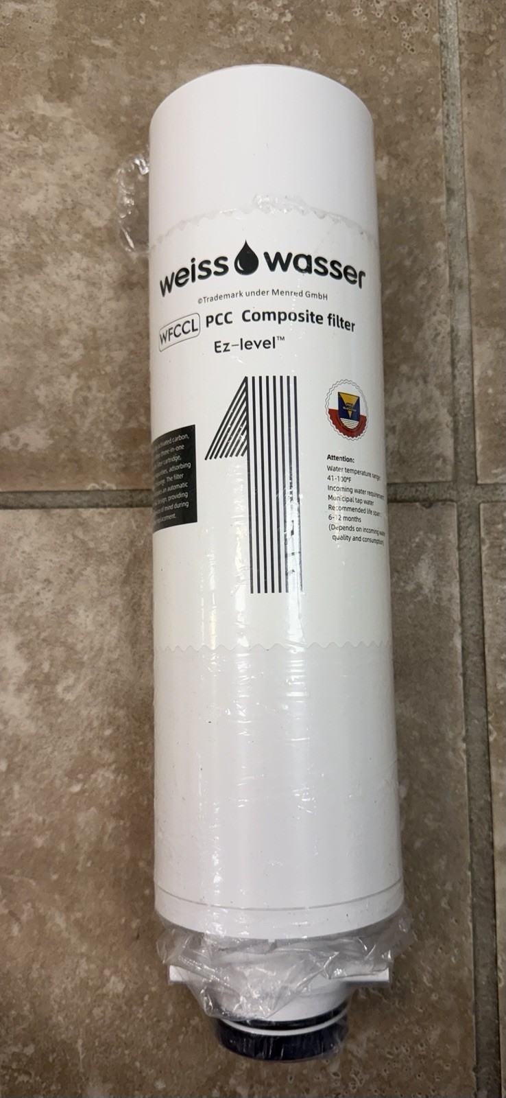 Weiss Wasser WFCCL PCC Composite Filter Ez-level New In Plastic gallery