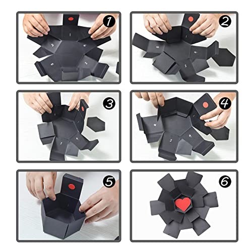 Explosion Box, DIY Explosion Box with 6 Faces, Main Part Assembled black gallery