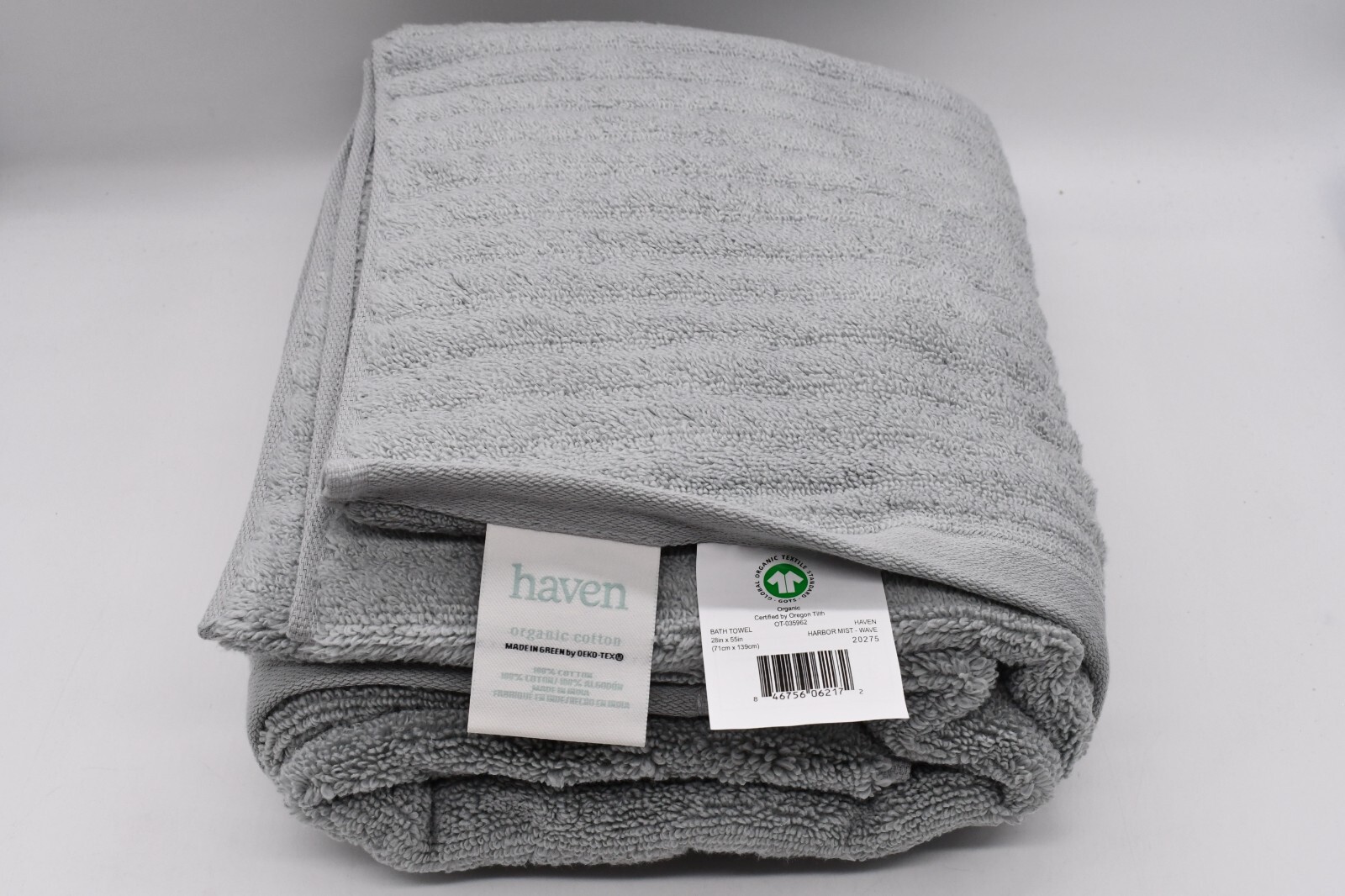 Haven Bath Sheet Towel 28"x55", 100% Organic Cotton gallery