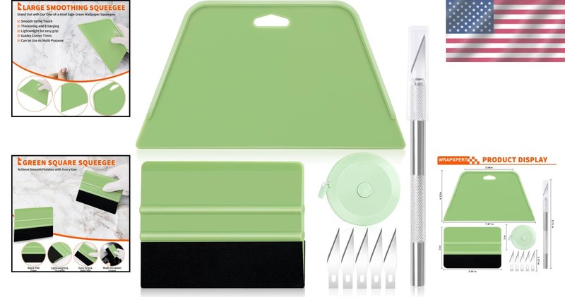Bubble-Free Wallpaper Tools Set: Complete Kit for Easy Installation Projects gallery