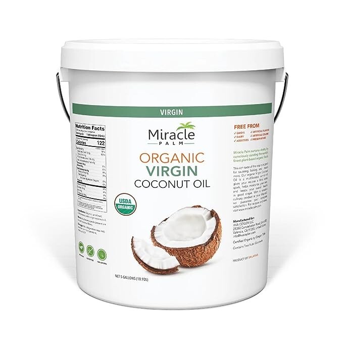 Organic, Un-reﬁned Extra Virgin Coconut Oil 5 Gallon Pail gallery