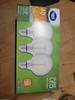 3 pack Great Value 40 watt equivalent, 3 watts used, soft white, glass LED G25 gallery