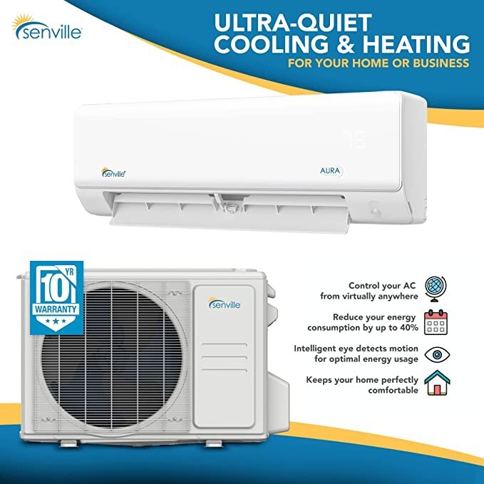 48000 BTU Five Zone Ductless Mini Split Air Conditioner and Heat Pump 22 SEER gallery
