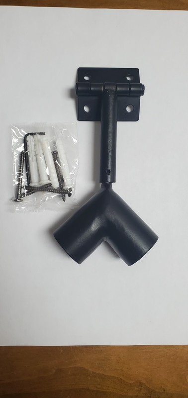 Heavy Duty Drapery Bracket 📌 CORNER BRACKET for 1 inch iron rod Adjustable /Pc gallery
