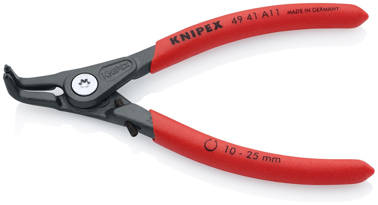 KNIPEX Tools 49 41 A11 Precision Circlip SnapRing Pliers with Limiter, Extern... gallery
