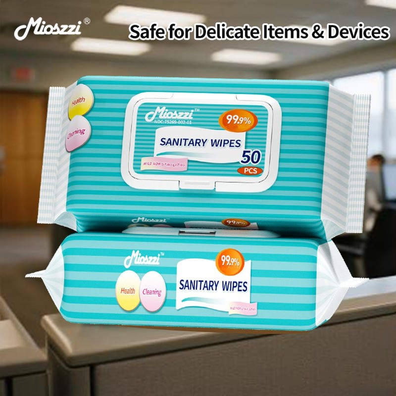 Mioszzi Multi-Surface Cleaning Wipes for Office Desk，Quick Dry ，Electronics Safe gallery