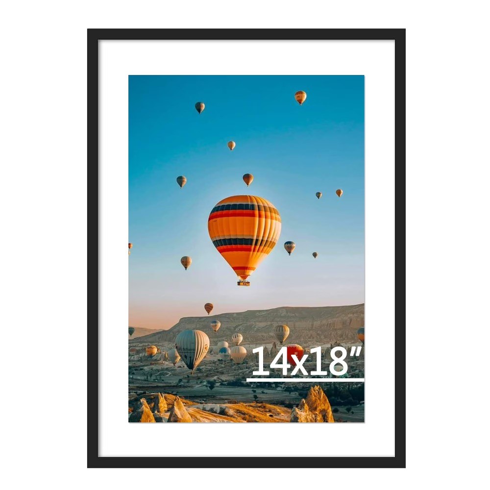 14"x18"Picture Frame, Wall Hanging Picture Frame with Shatter-Resistant Glass gallery