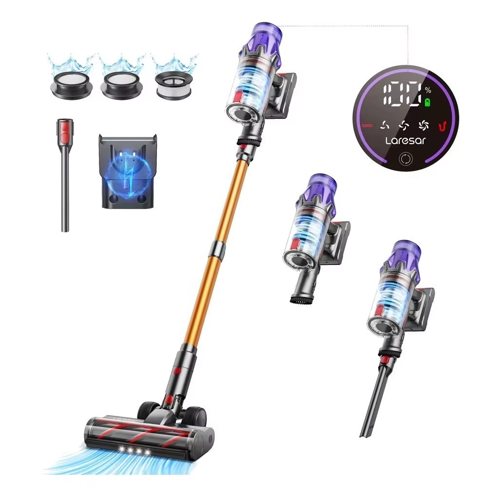 Dyson V15 Detect Total Clean Extra | Yellow/Nickel | Refurbished New Free Ship gallery