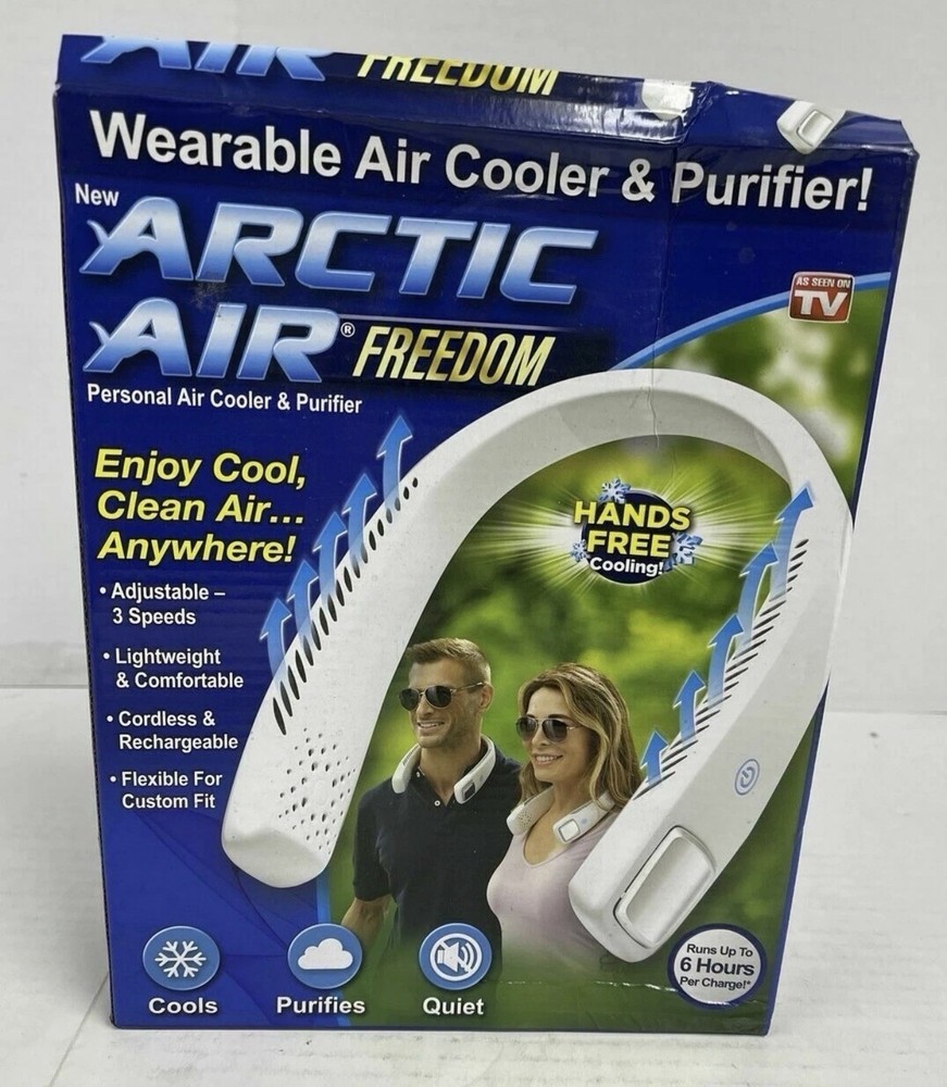 Portable Neck Fan Bladeless Rechargeable Hands Free Cooler Arctic Air