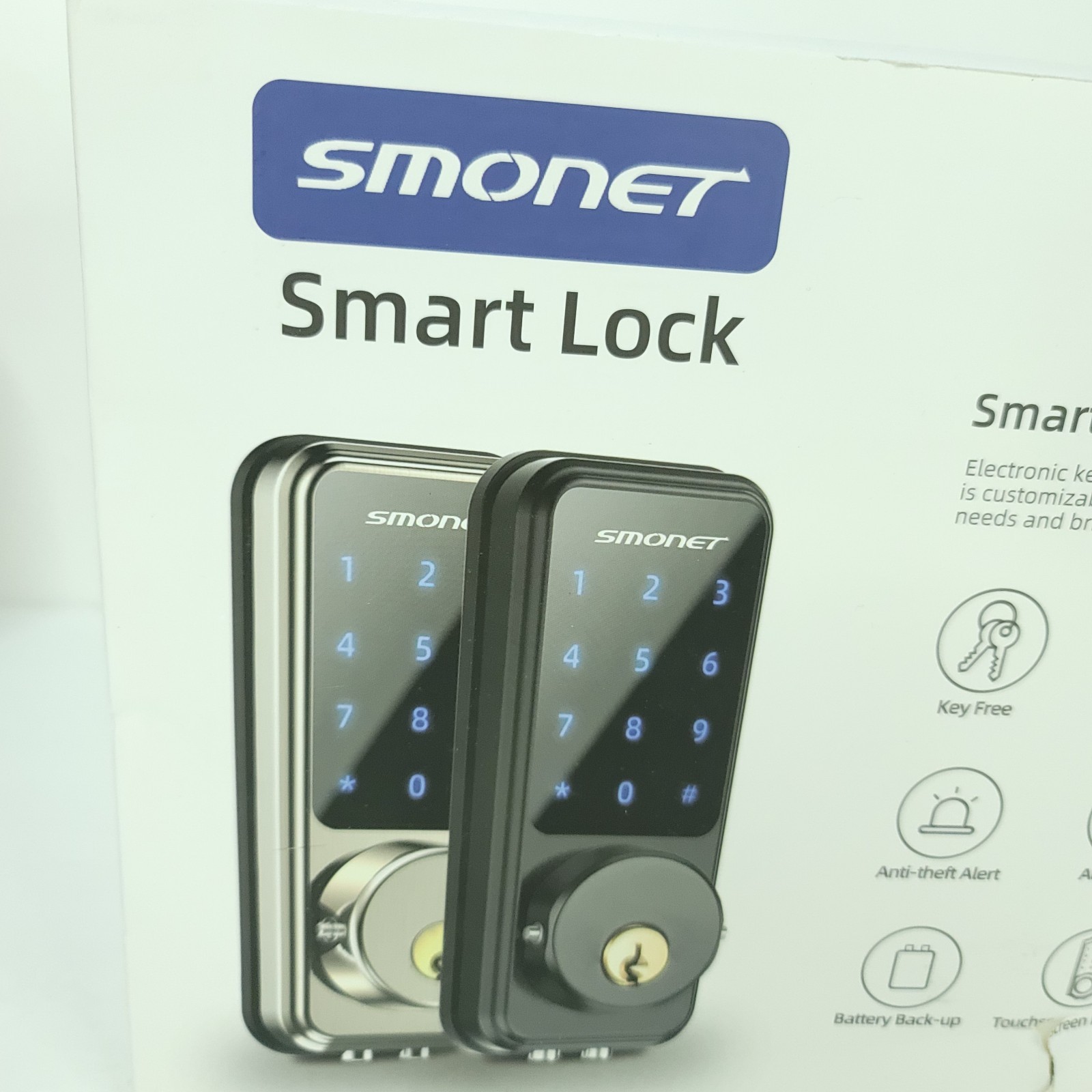 Front Door Lock Set WiFi Keyless Entry Digital Keypad Smart Deadbolt Black NEW gallery