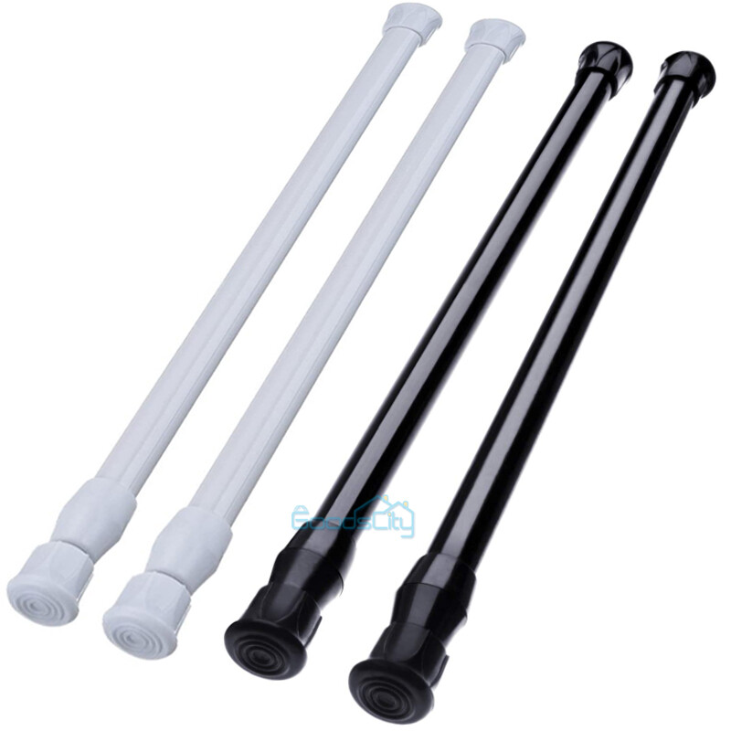 2PC Shower Curtain Rod 15-44 Inch Non-Slip Spring Heavy-Duty Tension Curtain Rod gallery