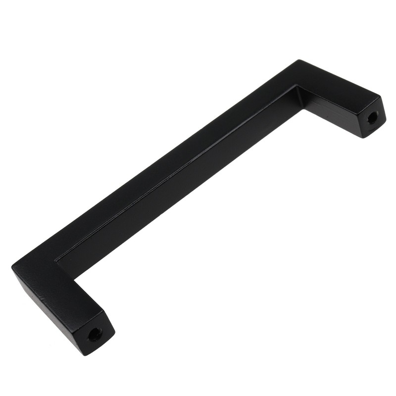 GlideRite 3-3/4" CC Solid Square Cabinet Bar Pull Matte Black - 87226-MB-1 gallery