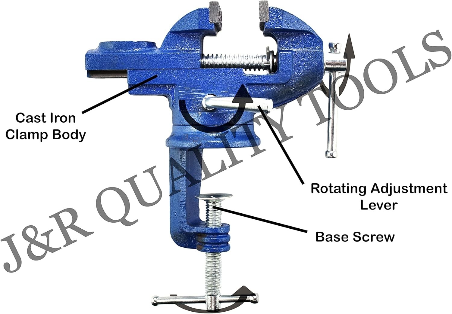 Swivel Bench Vise Clamp With Anvil Hobby Tool Table type 360 Degree gallery