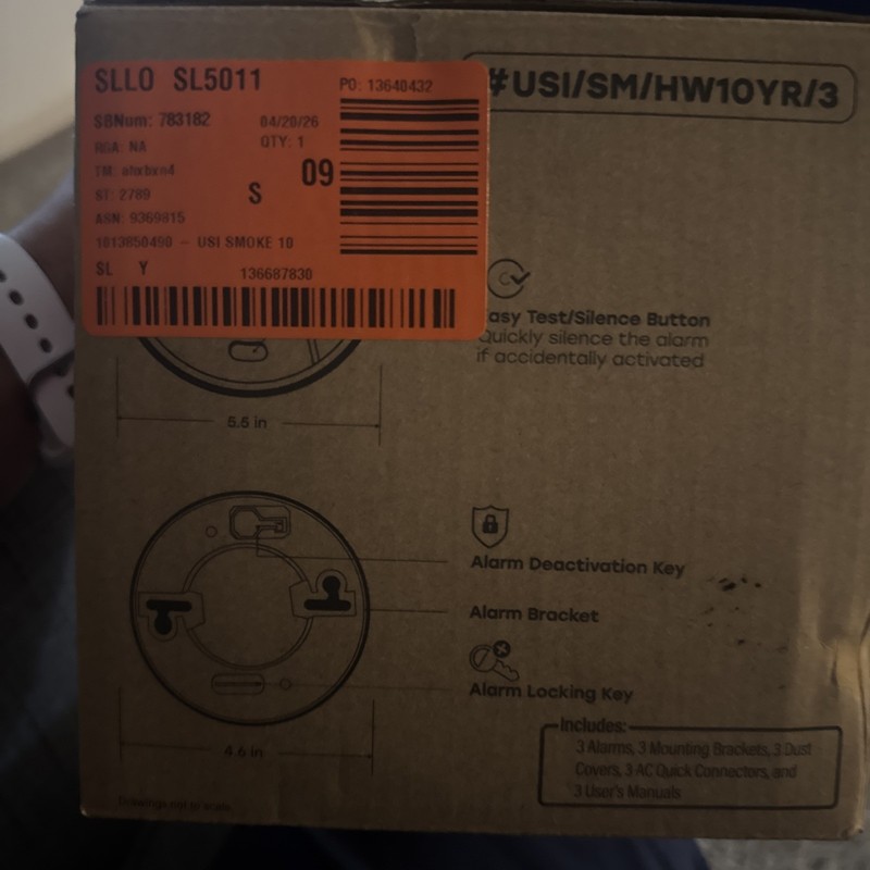 Universal Security (3-Pack) Hardwired & 10-Year Battery Smoke Detector gallery