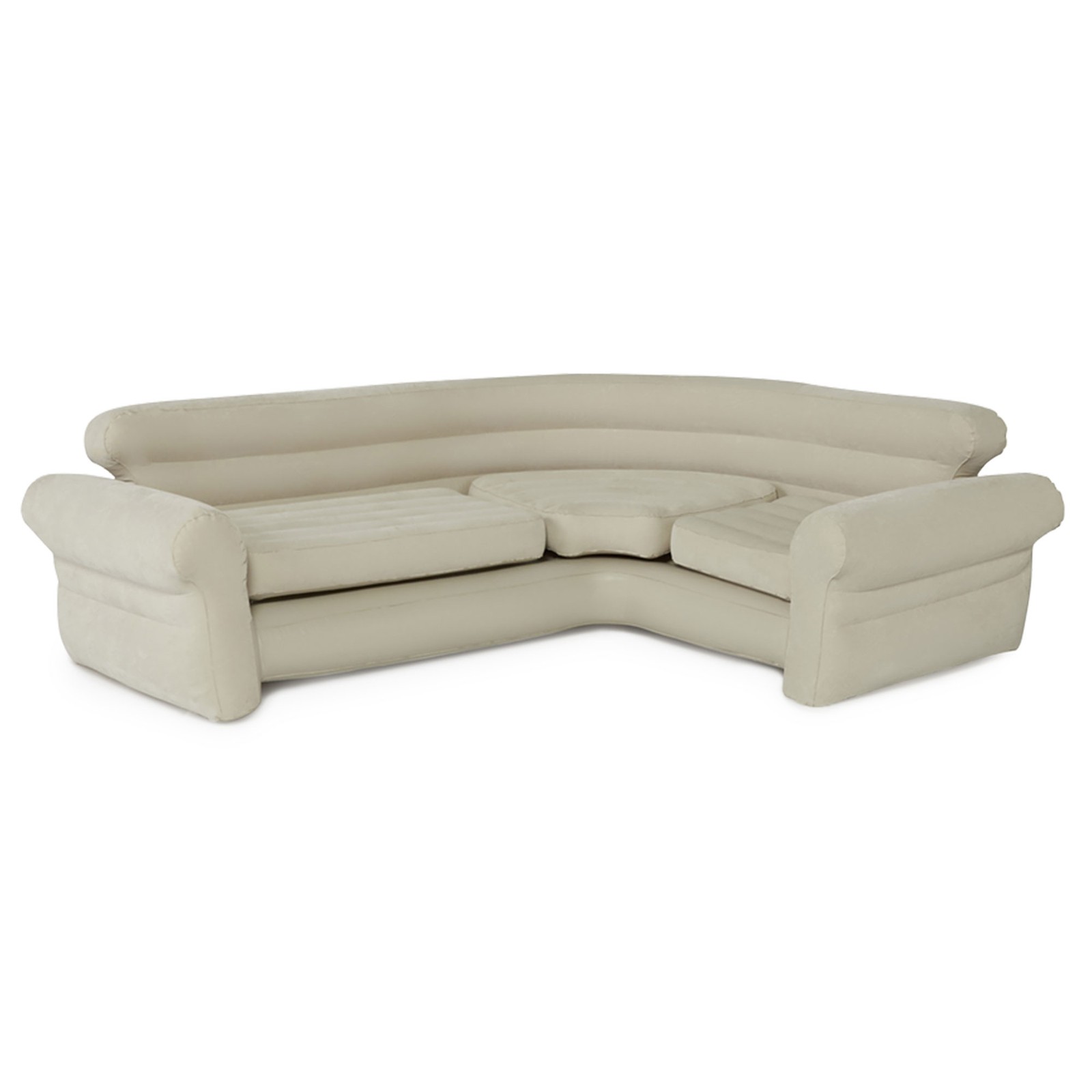 Intex Inflatable Corner Living Room Neutral Sectional Sofa 68575EP Open G1N gallery