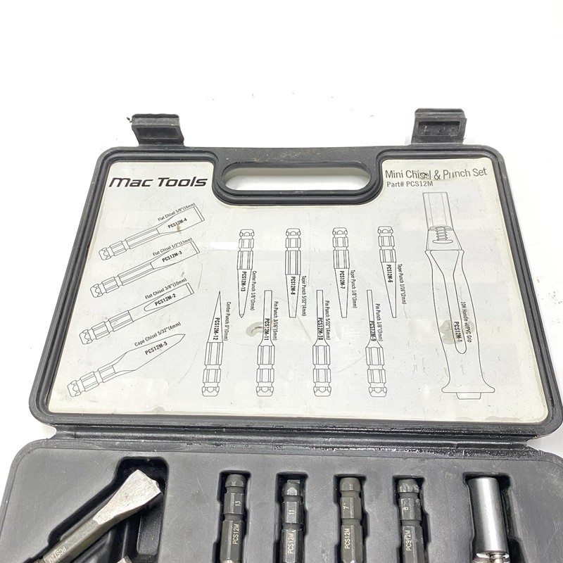 MAC TOOLS Mac Tool Set 12Pc. Punch Chisel Set PCS12M READ gallery