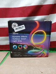 GE Dynamic Effects Smart LED Light Strip with Music Sync, Color Changing