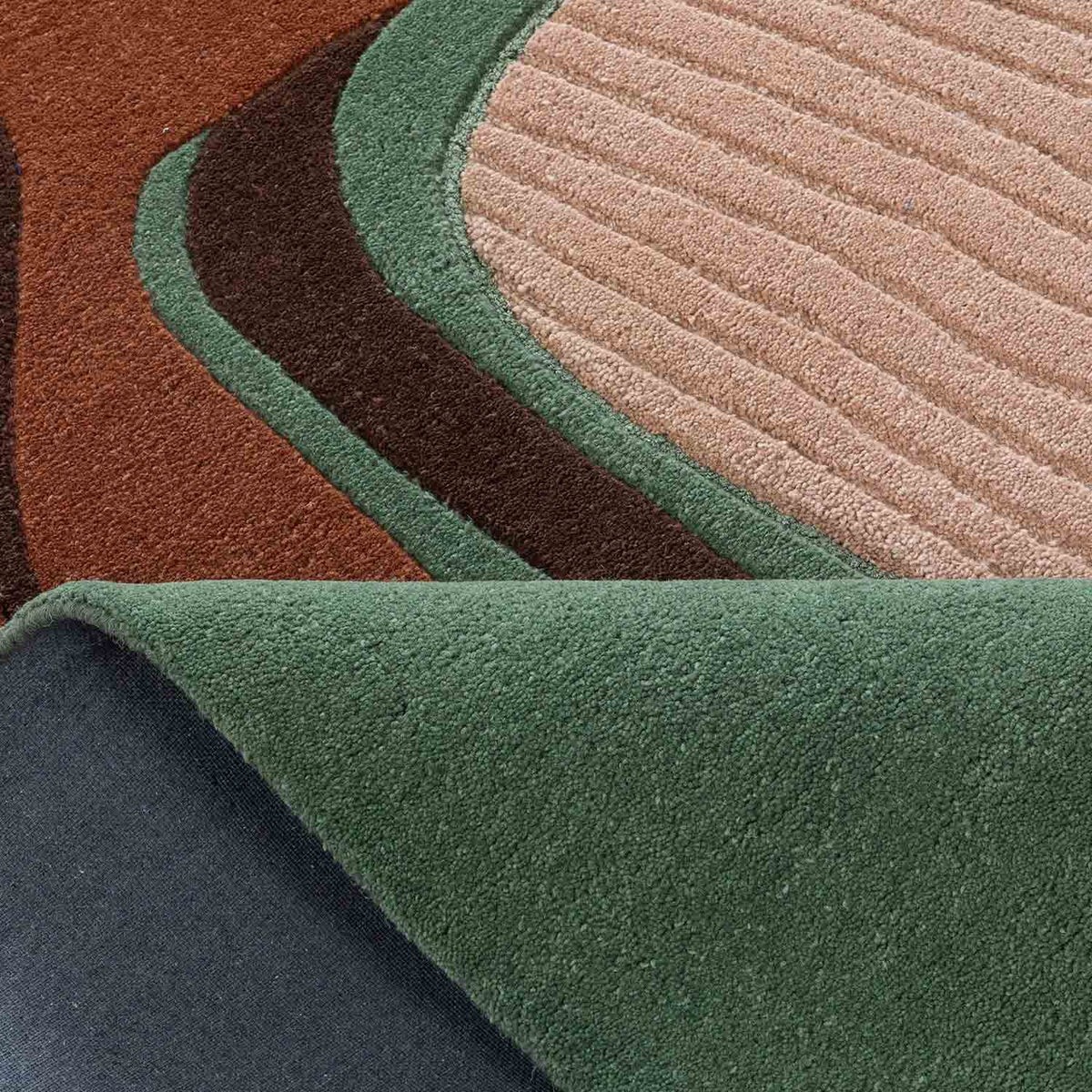 Skein Hand Tufted Woollen And Viscose Rug gallery