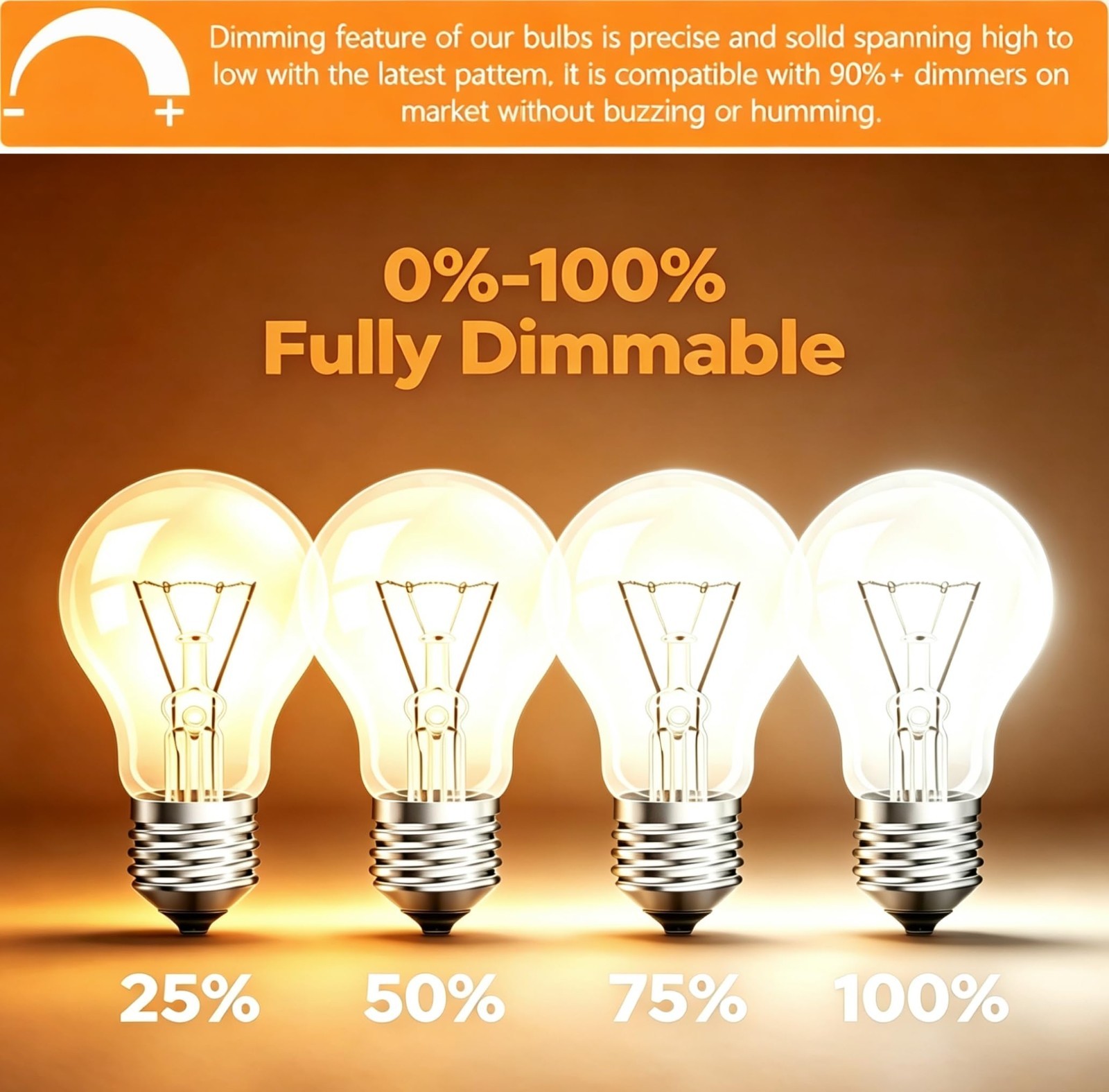 100W A19 Clear Incandescent Light Bulbs - Shatter Resistant Rough Service (6 Pac gallery