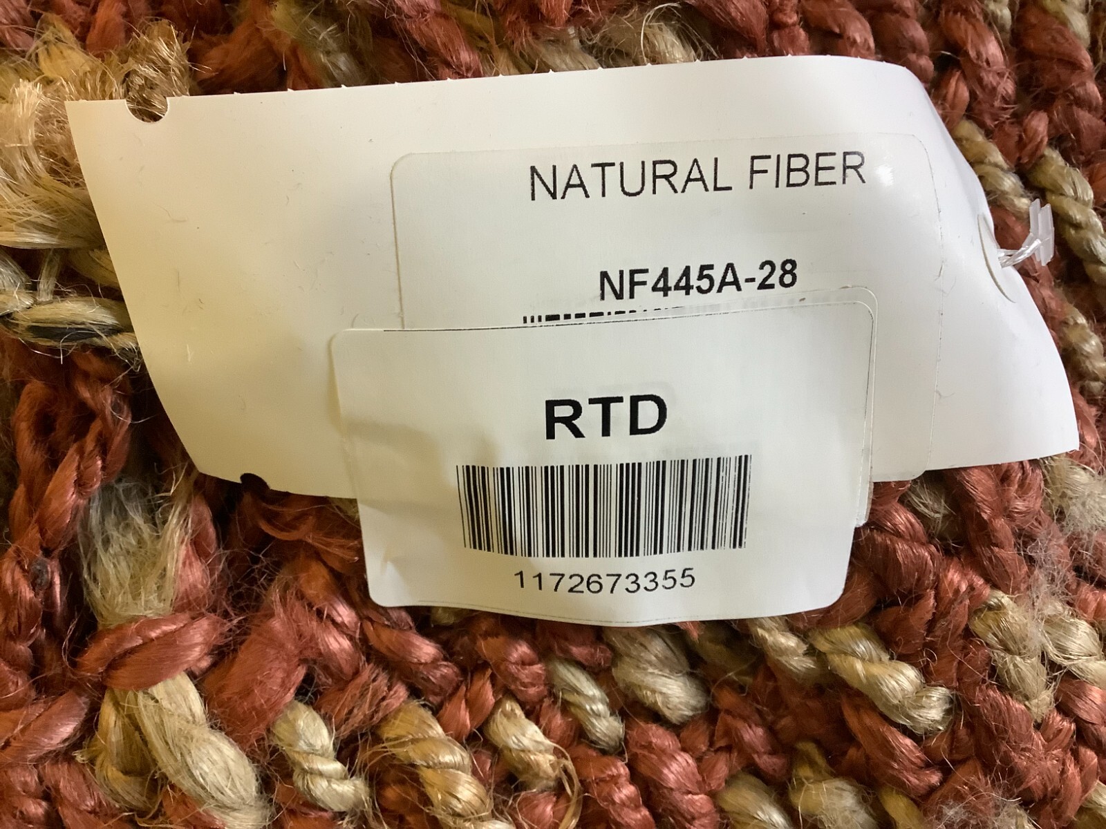 RUST 2'-6" x 8'-0" Flaw in Rug, Reduced Price 1172673355 NF445A-28 gallery