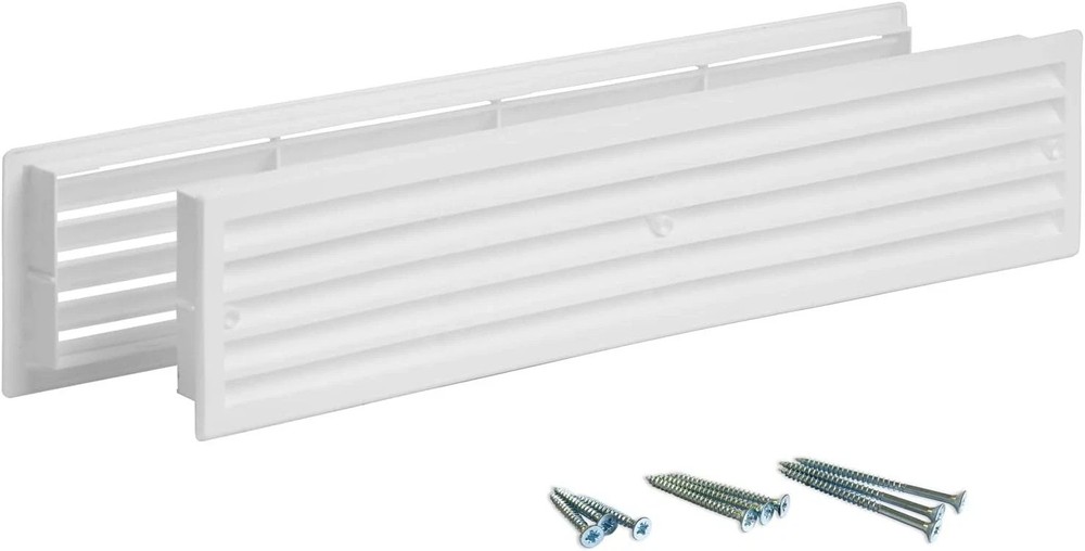 INTERNAL VENTS Door Vent for Interior Doors 16 7/8" x 3" - Two Sided Door Lou...