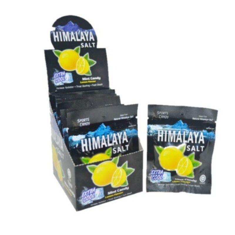 Himalaya Salt Sport Candy Extra Cool Lemon Flavour (15g x 12 packs) 1/2/4/10 Box gallery