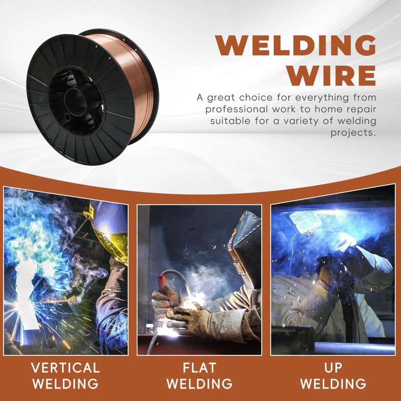 ER70S-6 .023 Inch Solid MIG Welding Wire, 11 LBS 0.6 mm, Mild Steel MIG Wire ... gallery
