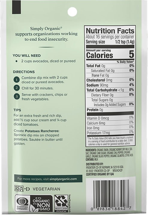 Simply Organic Guacamole Dip Mix gallery